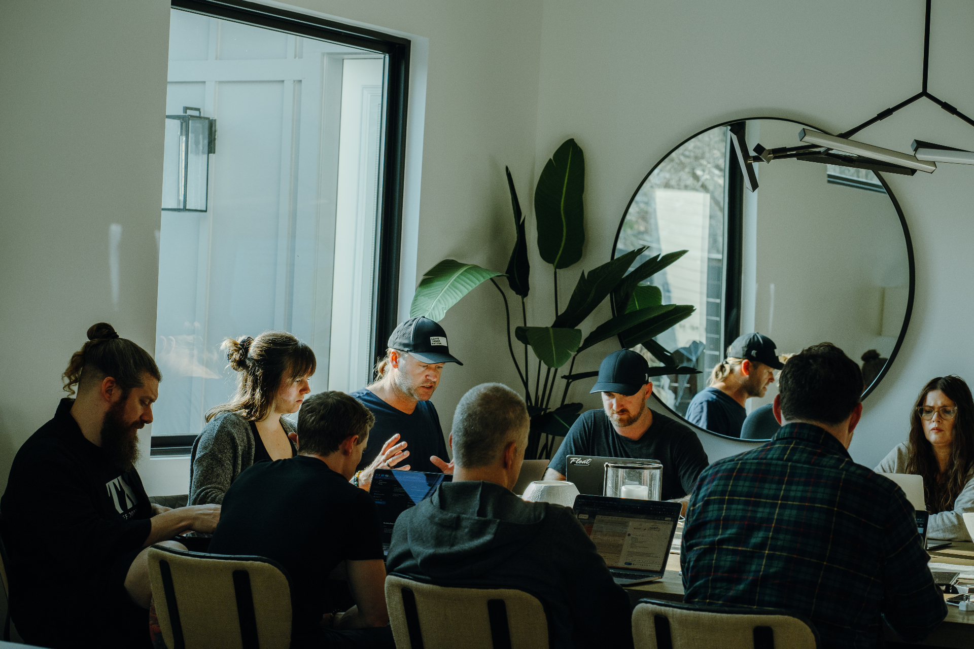 Framework Friday workshop — operators working together around a table